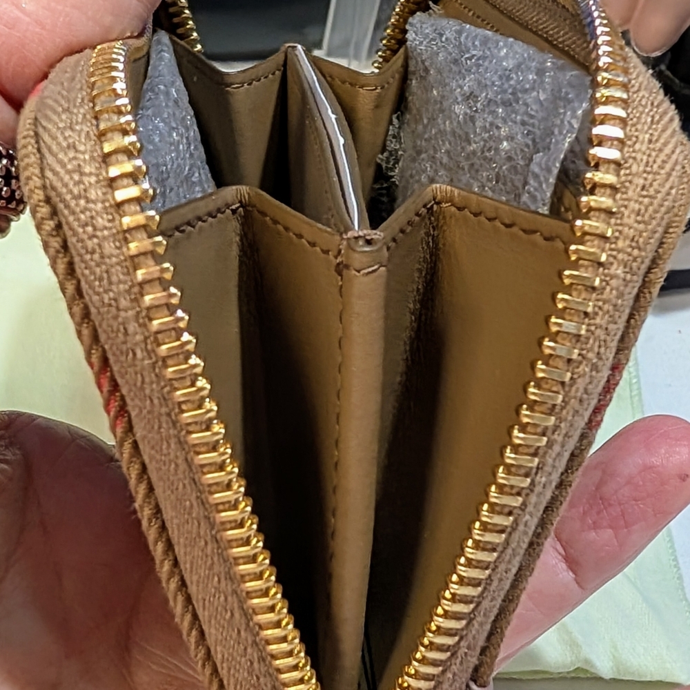 Burberry Check Mini Compact Wallet - Picture 9 of 10
